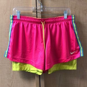 Nike pro dri-fit running shorts built in spandex